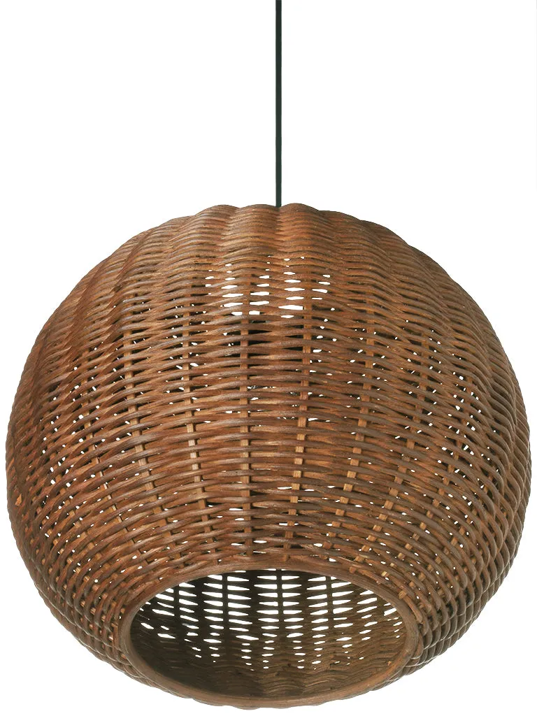 Wicker Ball Pendant Lamp