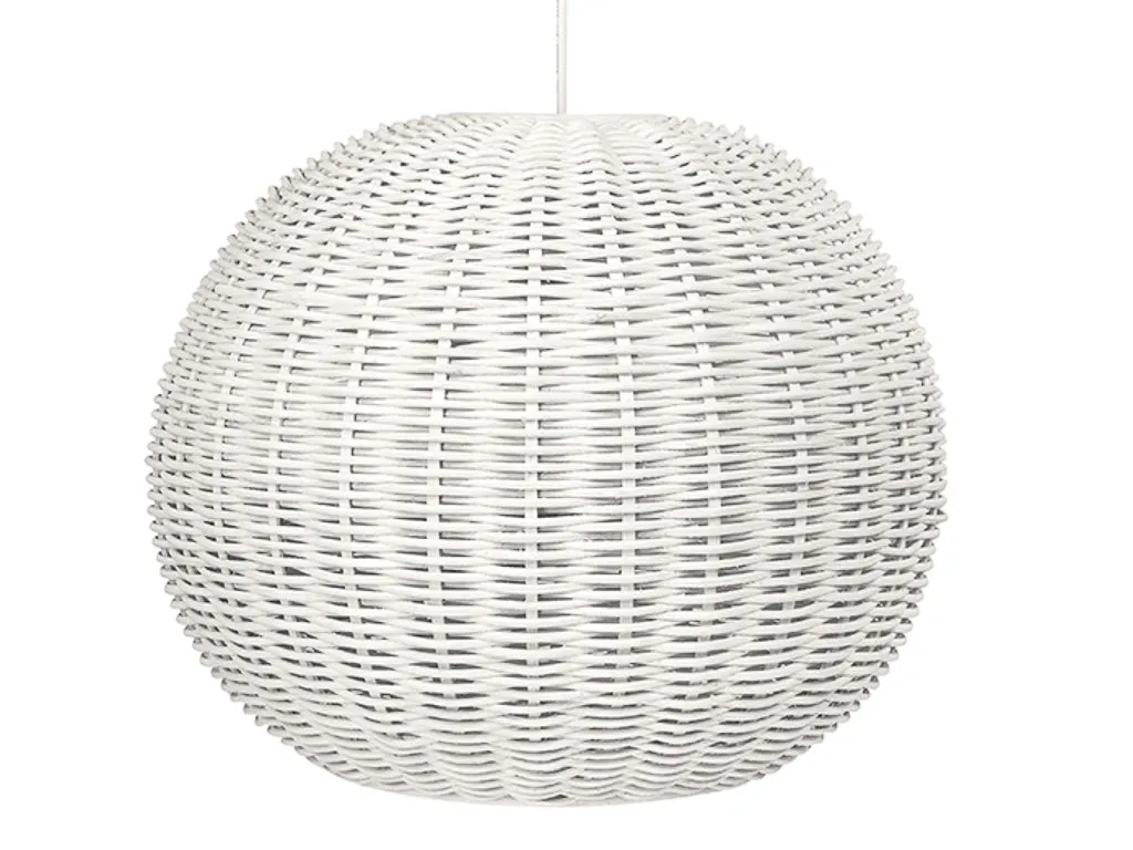 Wicker Ball Pendant Lamp