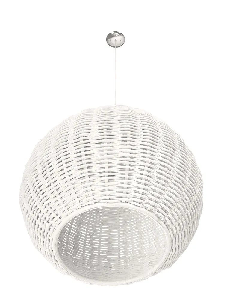 Wicker Ball Pendant Lamp