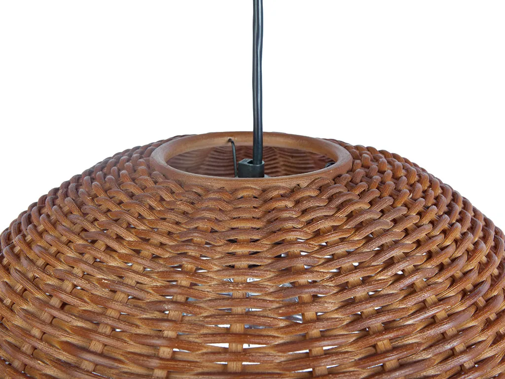 Wicker Dome Pendant Lamp