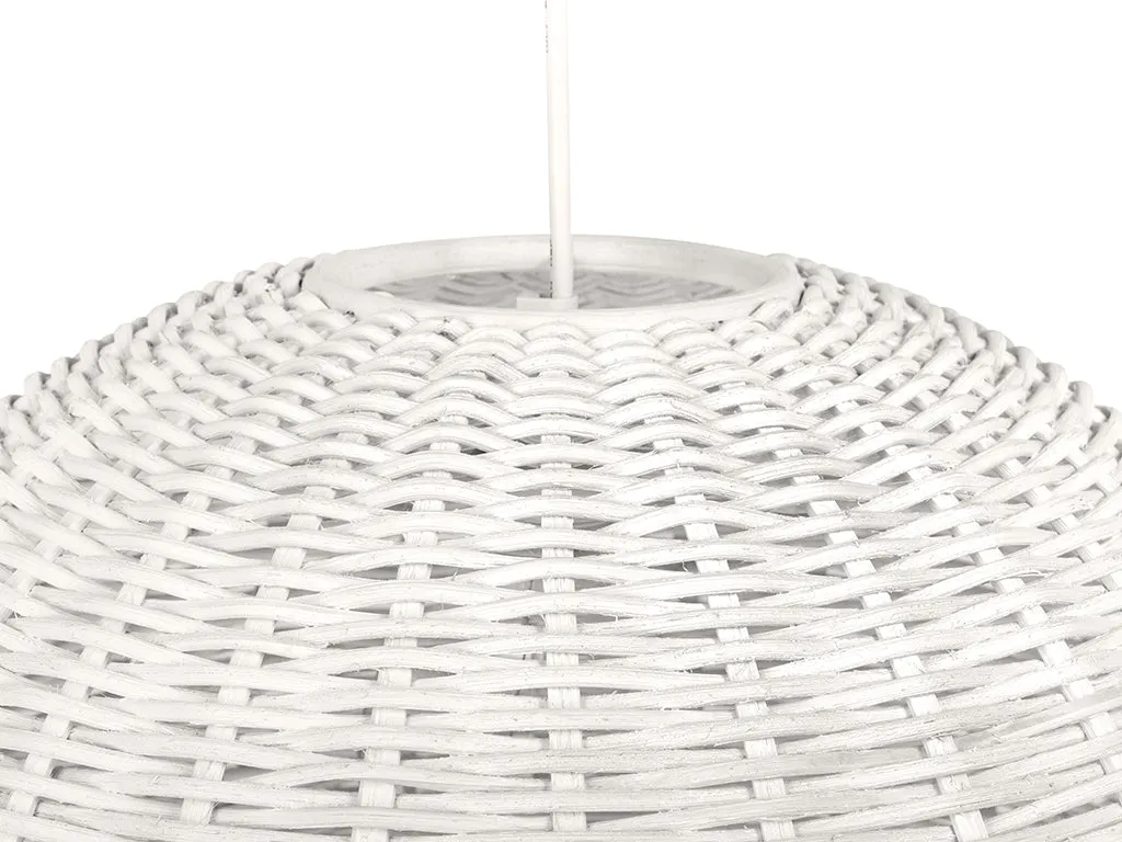 Wicker Dome Pendant Lamp