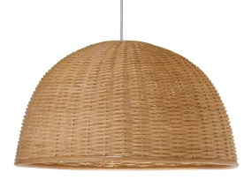 Wicker Dome Pendant Lamp