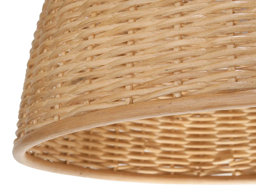 Wicker Dome Pendant Lamp