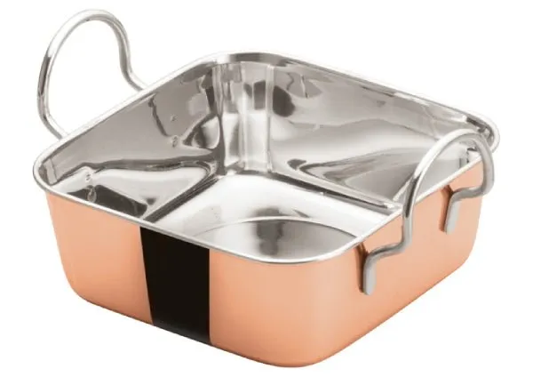 Winco Ddsb-202C Mini Roasting Pan, Copper-Plated